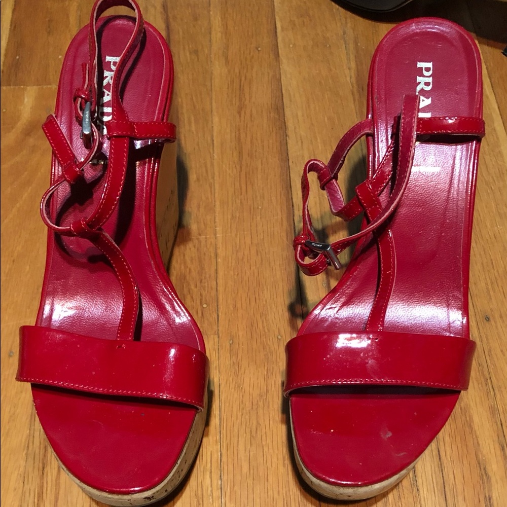 High Prada T Strap Platforms